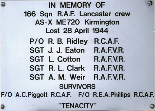 Ridley Plaque